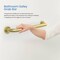Kibi Circular 12-Inch Stainless Steel Grab Bar - Brushed Gold KGB1012BG - alternate 5